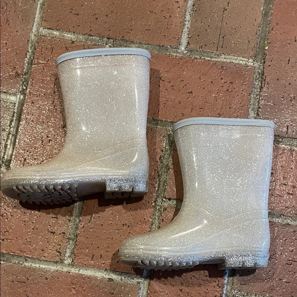 Carter's‎ Glittery Rain Boots - Silver